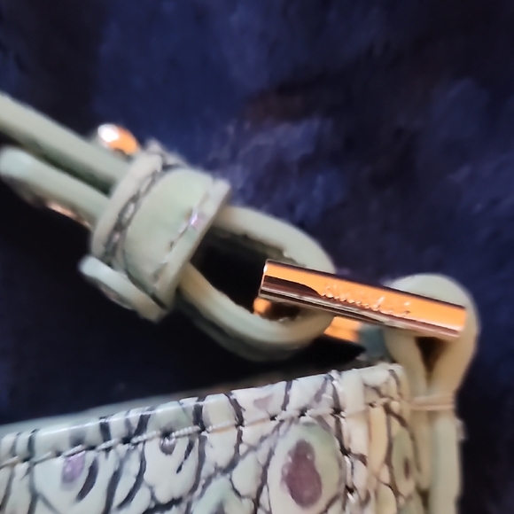 Brahmin Mint Croc Embossed Crossbody - Picture 10 of 12